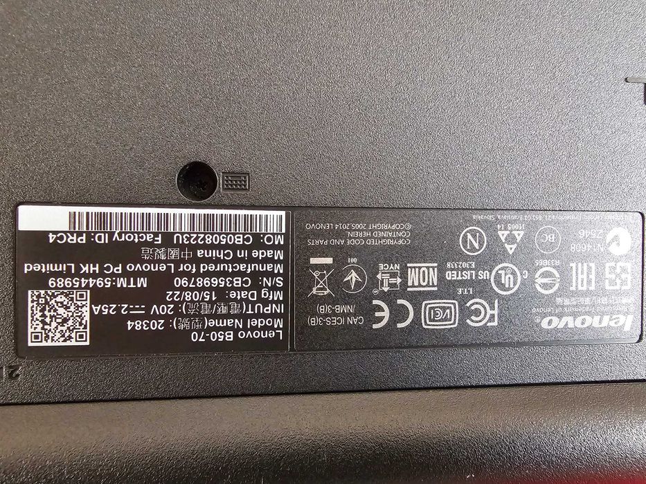 Laptop Lenovo B50-70