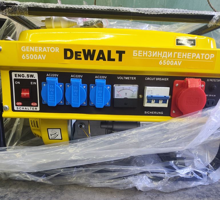 Бензиновый генератор DeWALT, 6500AV