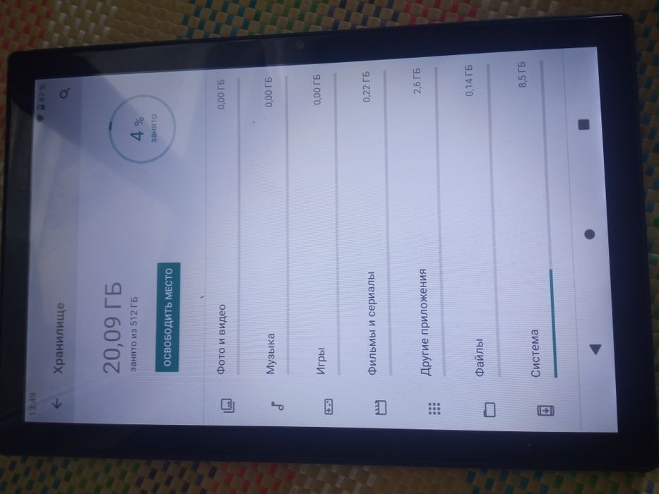Планшет 512/16гб