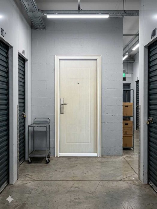 Usa Intrare Metalica Dreapta Bej Apartament Birou Sediu LIN 205x88cm + LIVRARE GRATUITA !