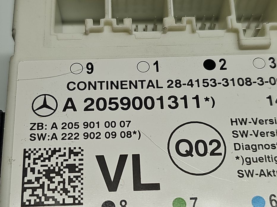 Modul confort Mercedes Clasa C (W205) [Fabr 2014-prezent] A2059001311