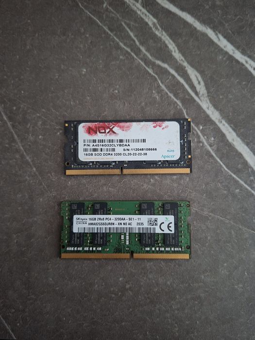 RAM памет DDR4  SODIMM, 2 по 16GB 3200 MT/s