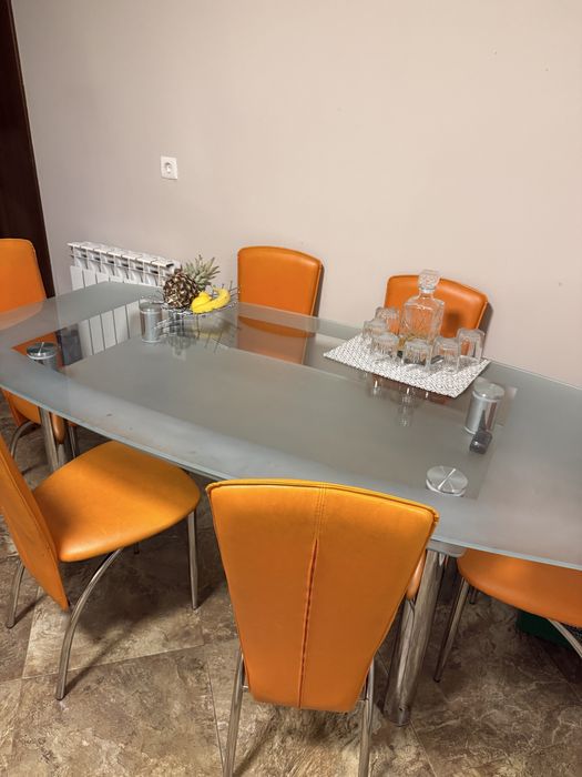 Masa de sticla bucatarie/sufragerie