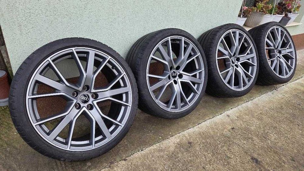 Jante originale Audi Sport R20 cu anvelope de vara Dunlop