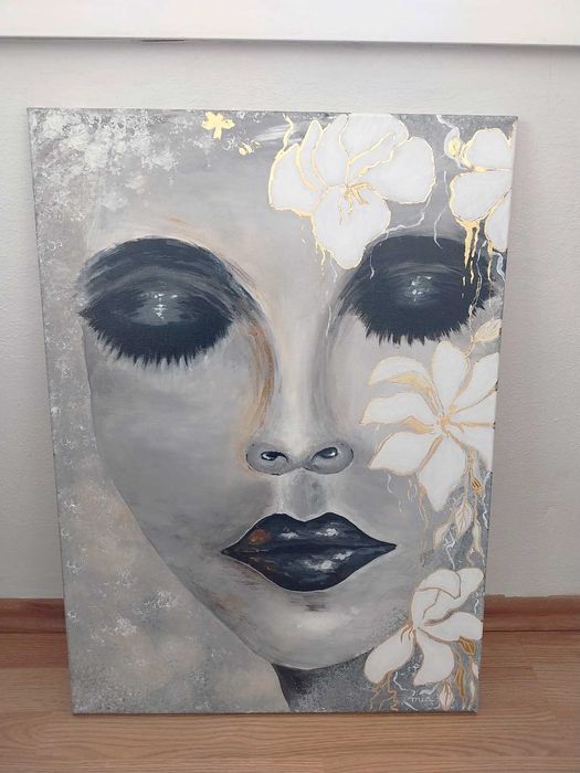Portret femeie tablou pentru salon sau magazin