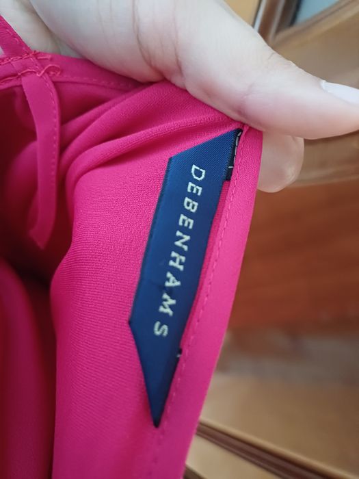 Rochie de vară satin roz de ocazii