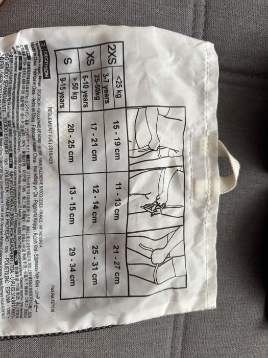 Set 3 perechi protecţii Play Negru Copii Oxelo S