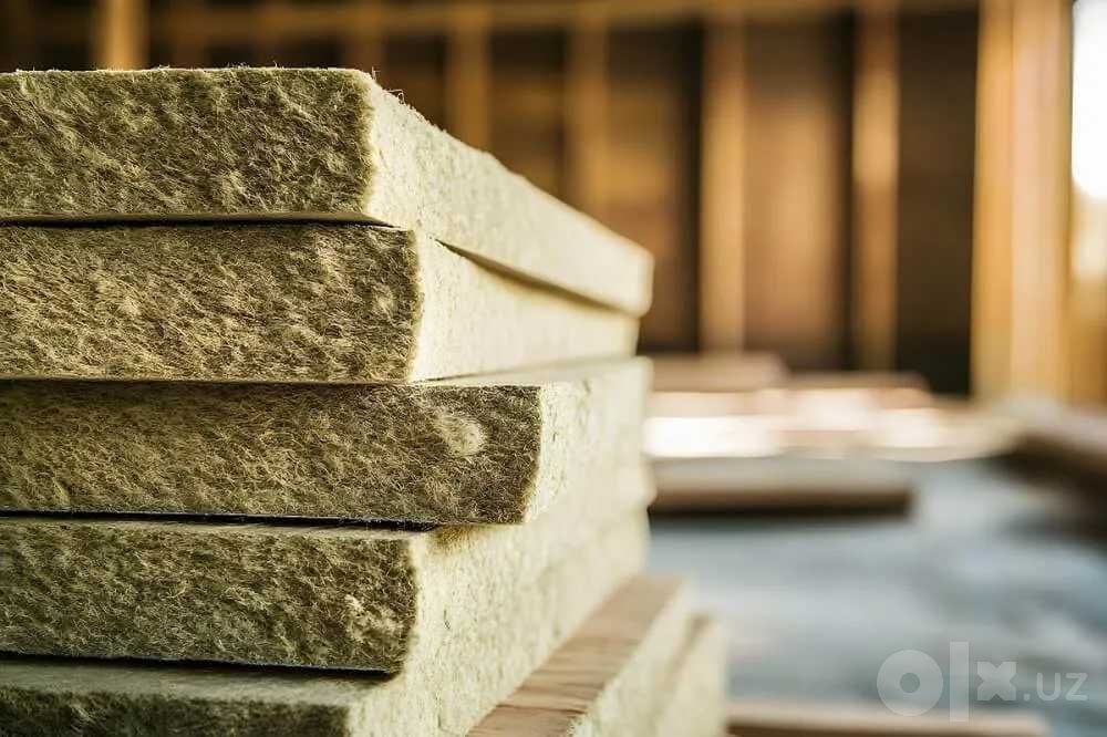 Строительная минеральная вата/ базальт с плотностью 80 и толщиной 40