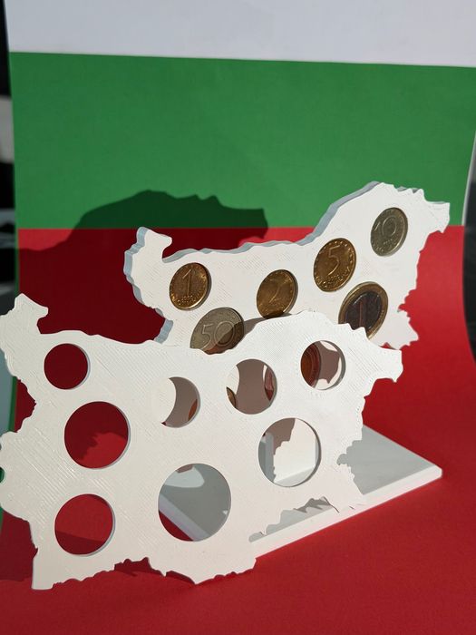 Поставка за български монети – карта на България