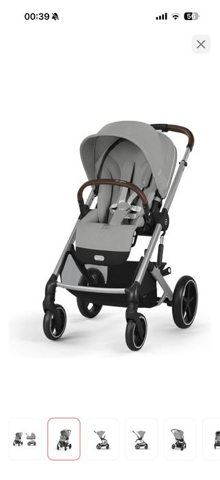 Коляска Cybex Balios S Lux SLV Stone Grey