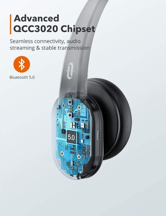 TaoTronics безжична Bluetooth слушалка с cVc Noise-Cancelling микрофон