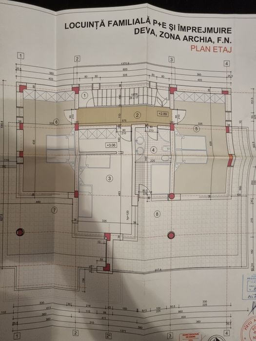 Teren 1050 mp cu casa în construcție