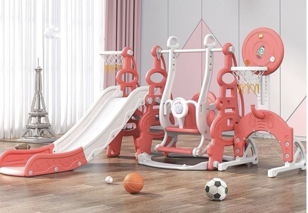 Детская горка с качелей