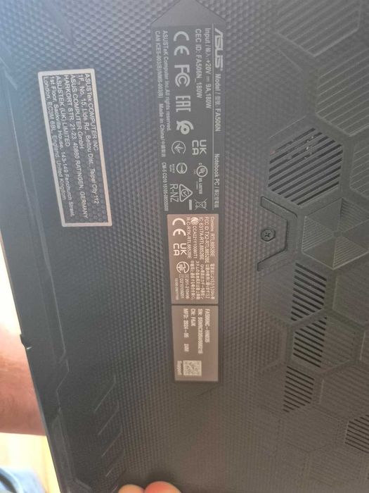 Laptop Asus Tuf Gaming Ryzen 5 7535HS RTX 3050 16 GB RAM DDR5 1,5TB SSD