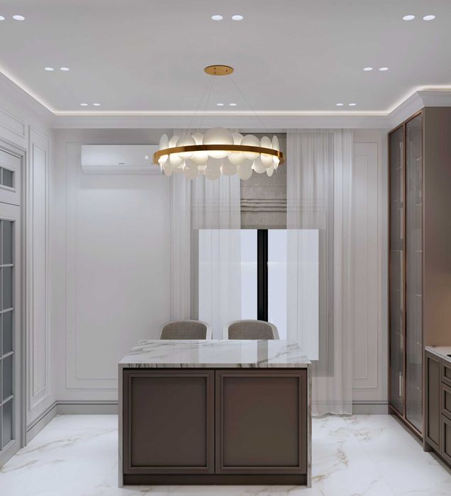 Дизайн интерьера  полным комплектом чертежей и 3D визуализаций