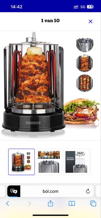 Gratar electric Heinrich’s HDG 8687 1400W