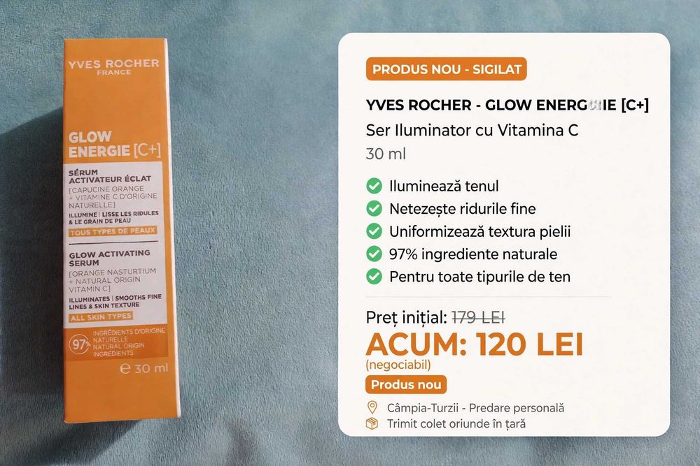 Ser Iluminator Yves Rocher GLOW ENERGIE [C+] 30ml--NOU