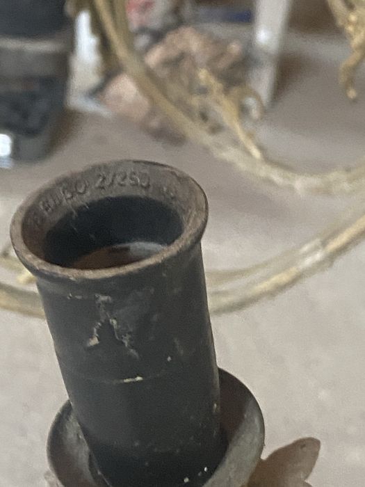 Candelabru rustic din bronz