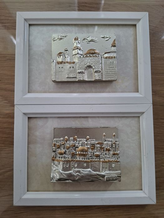 Set 2 tablouri rama lemn