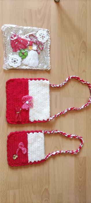 Плетени Баба Марта торбички