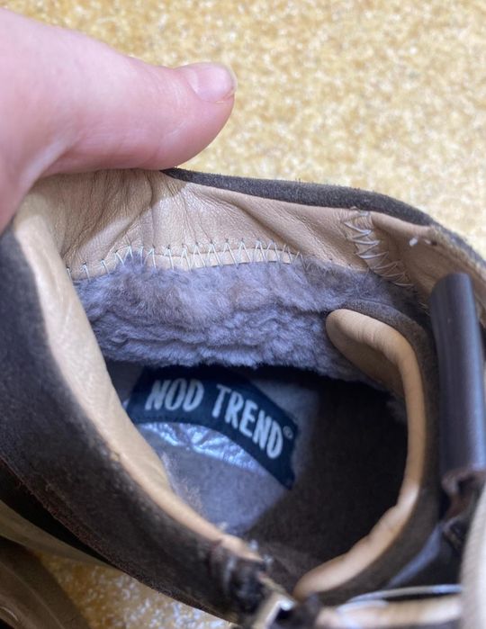 Ботинки из натуральной замши