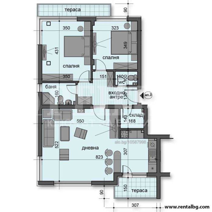 Продава се Тристаен апартамент в Пловдив, Център - 118 кв.м за 1678 €/кв.м - Снимка #17