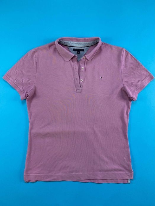 Tricou polo Tommy Hilfiger, mov/roz, mărime M