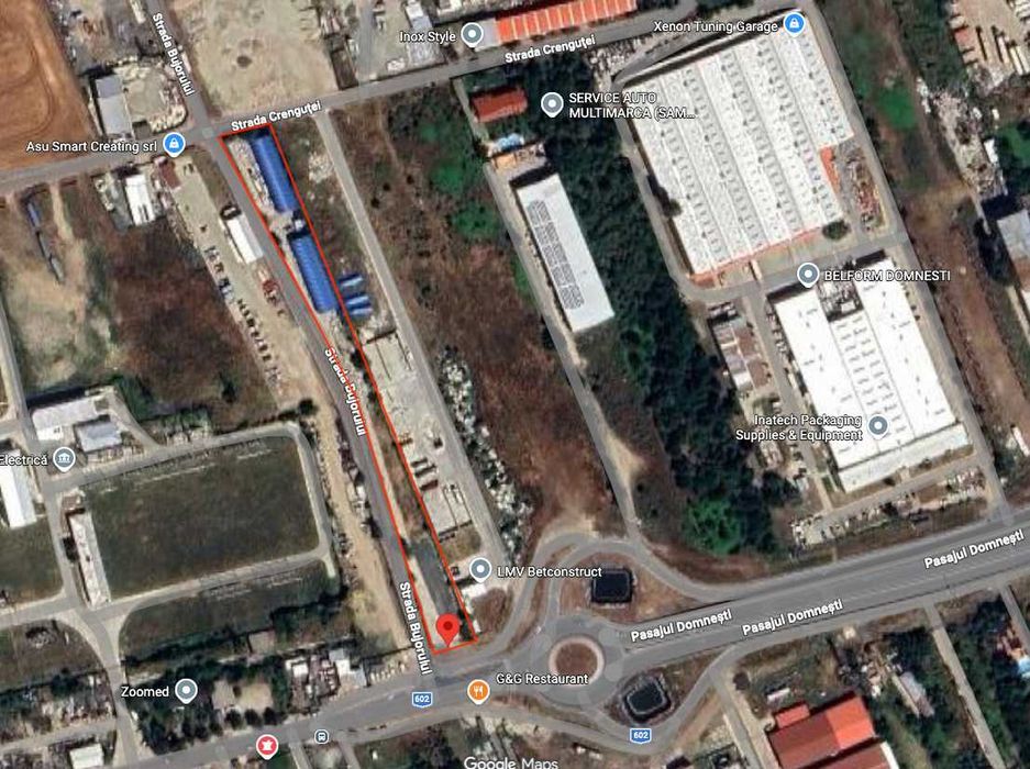 Pasaj Domnesti Teren 4725 mp 2 hale x 440 mp