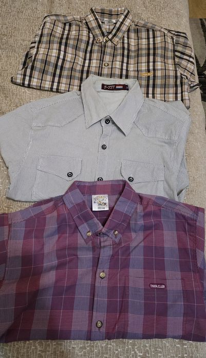 Camasi copii, marime 12, 14 ani, marime M, 3 camasi- 30 lei.