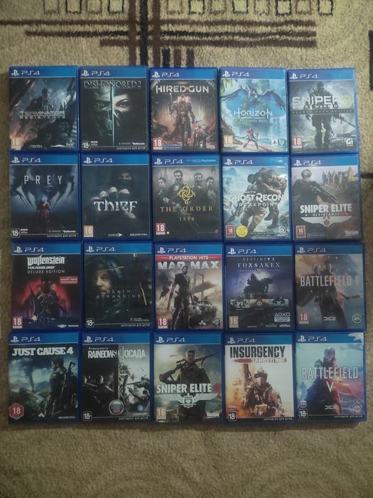 Диски на приставку Ps4