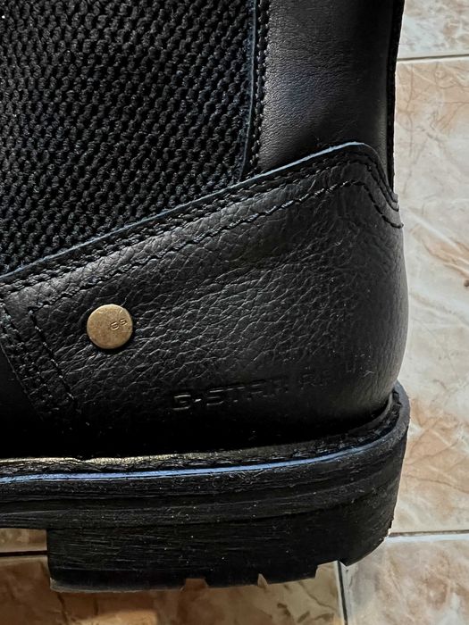 Оригинални мъжки черни боти ботуши обувки G-STAR - размер 43 като нови