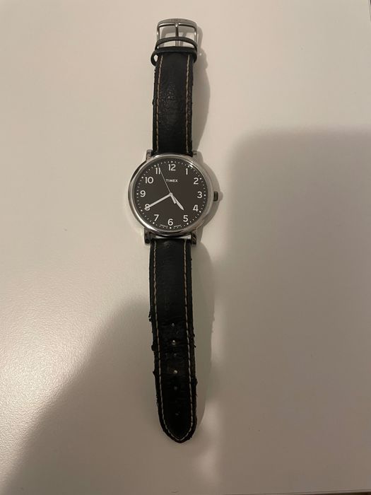 Vand Ceas Unisex Timex Indiglo CR 2016 CELL Curea Negra Piele