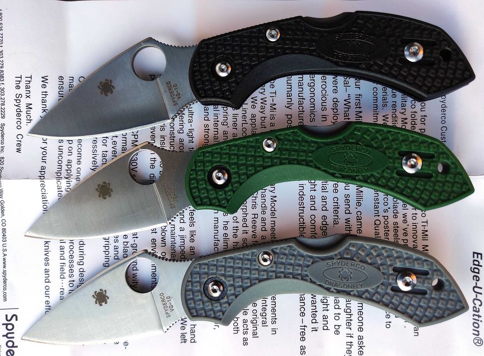 Сгъваем нож Spydercо Dragonfly 2 / Spiderco Roadie Slip Joint C189