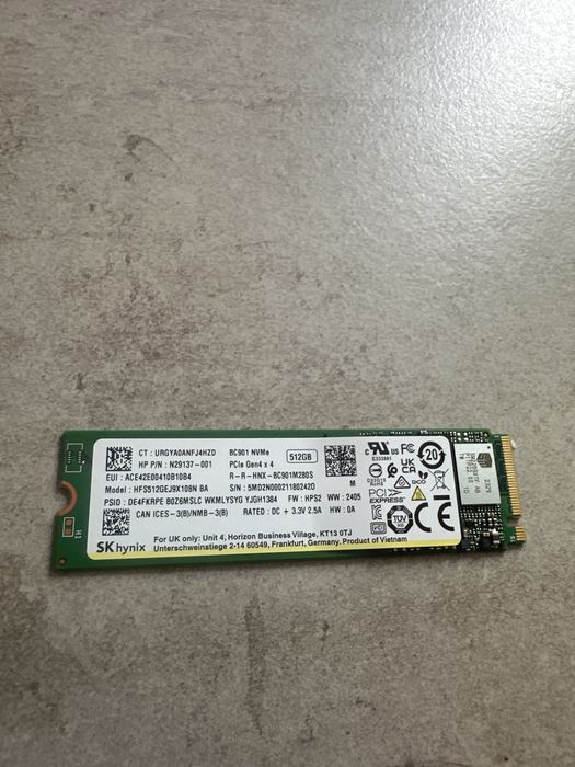 SSD 512 NVME Gen 4
