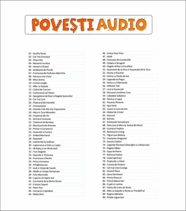 Povesti Audio Litera/Libertatea - Toate povestile 1-90 mp3