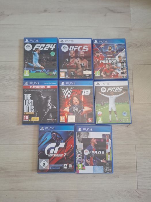 8 игри за Playstation 4 и Playstation 5. Всяка игра е по 25 евро