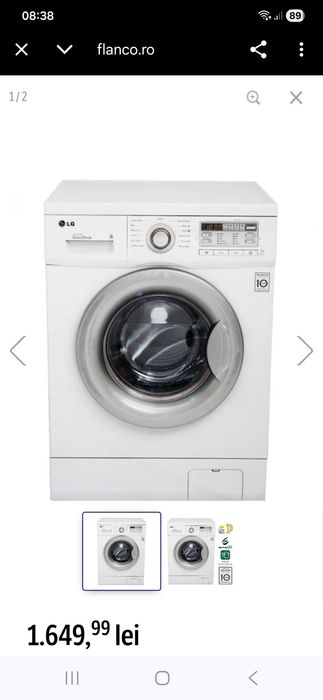 Masina de spalat rufe LG ,1200 rpm, 6 kg,