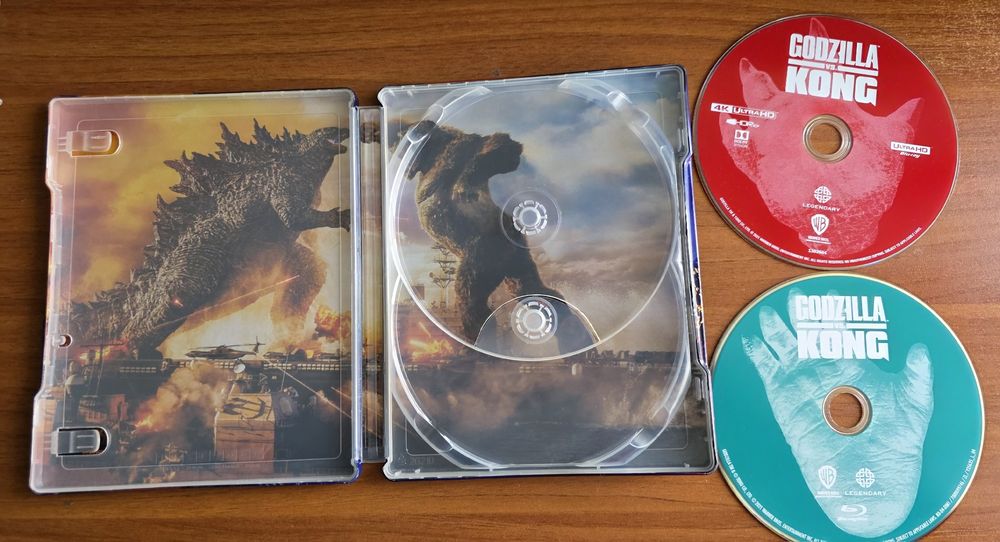 Vand set 4 steelbookuri Godzilla vs Kong  bluray 4k+2k, editie  premium , nou, nerulat