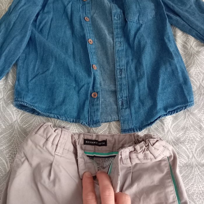 Lot h&m haine baieti 104 110 3 4 5 ani camasi pantaloni blugi camasa