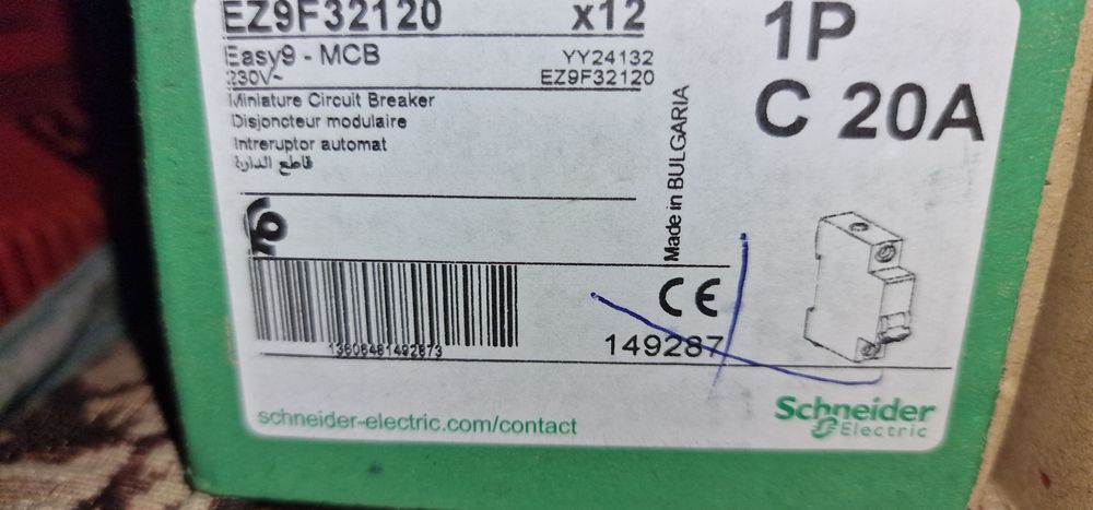 Schneider siguranta monopolara 10a,16a,Eaton Hager Siemens.abb Noark