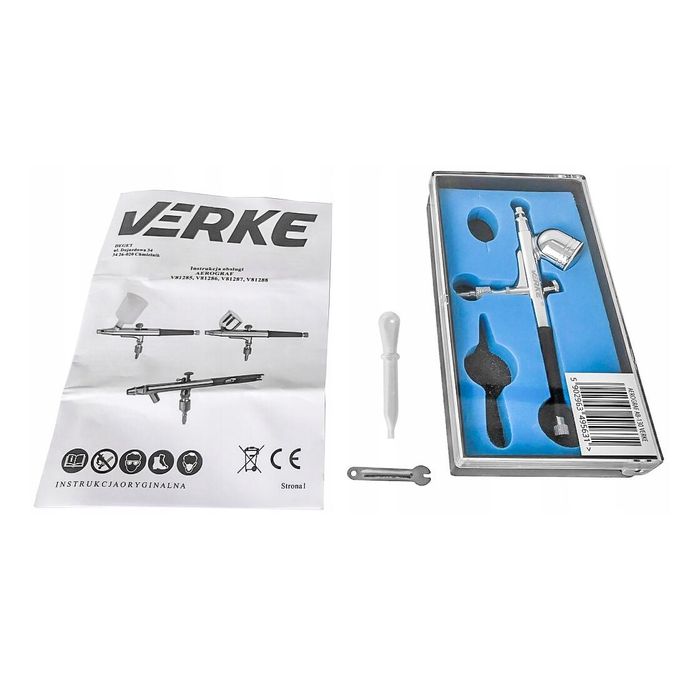 Pistol de vopsit, aerograf cu reglaj dublu, duza 0.33mm, rezervor 7