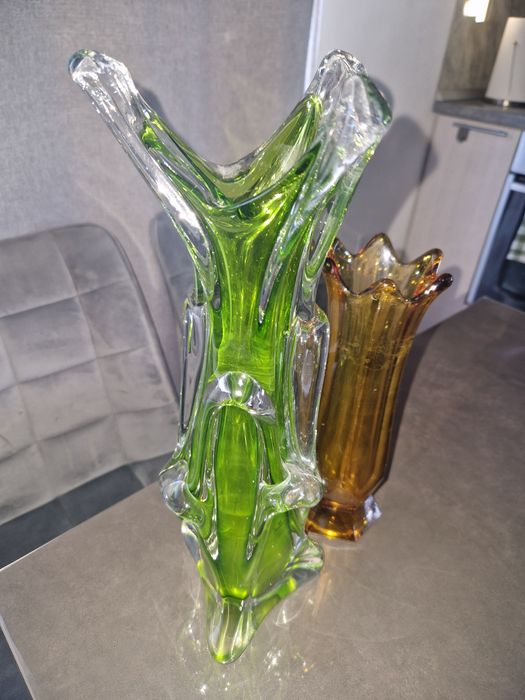 Vand 2 vaze Murano sticlă