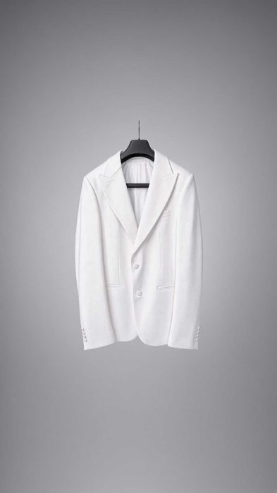 Официално сако Carducci размер 48 бяло Slim Fit – като ново