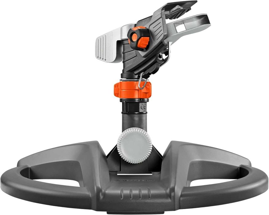 ПРОМО Нов 2г Гаранция Импулсен Разпръсквач с Пълен или Частичен Кръг Gardena Premium 08135-20, с поставка, 10-25 м