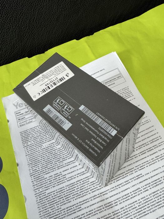 ***ЗАПЕЧАТАН 46mm Huawei watch GT 6 Гаранция Yettel 2028г. Black GT6