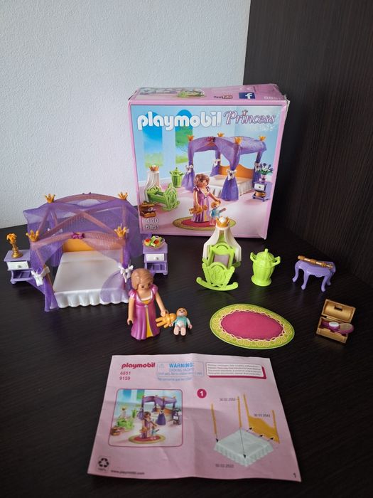 Playmobil Princess - Camera prințesei cu leagăn (6851)