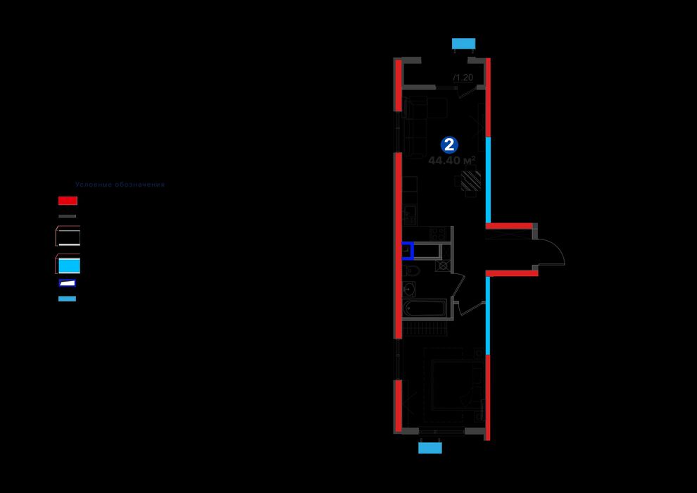 Яшнабад, 2х комнатная квартира, первоначальный взнос 8.000 у.е [RA]
