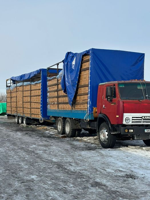 Камаз с прицепом