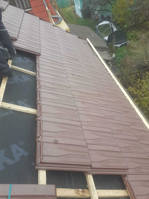 Montaj tigla metalica, ceramica, reparatii acoperisuri, mansardare