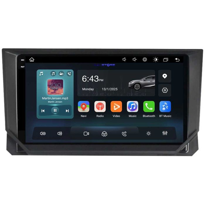 Navigatie Dedicata Seat Ibiza (2017-2025) ,9 Inch,Wi-Fi BT,Carplay